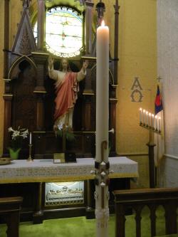 Good Shepherd paschal candle